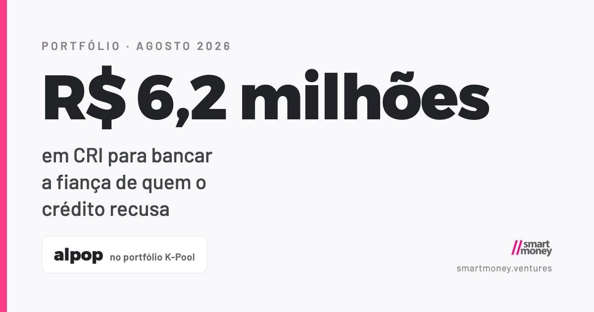 R$ 6,2 milhões em CRI para bancar a fiança de quem o crédito recusa — Alpop, no portfólio K-Pool
